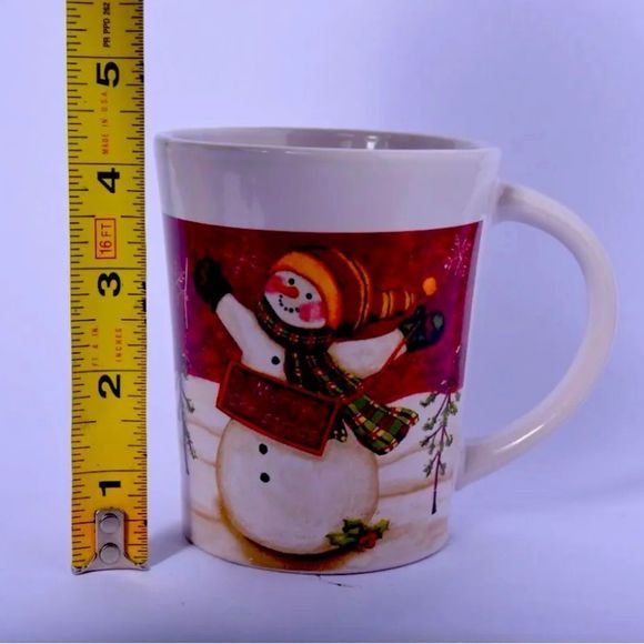 ROYAL NORFOLK Holiday Merry Christmas SNOW MAN Frosty14 OZ Coffee Mug Cup - Picture 9 of 10